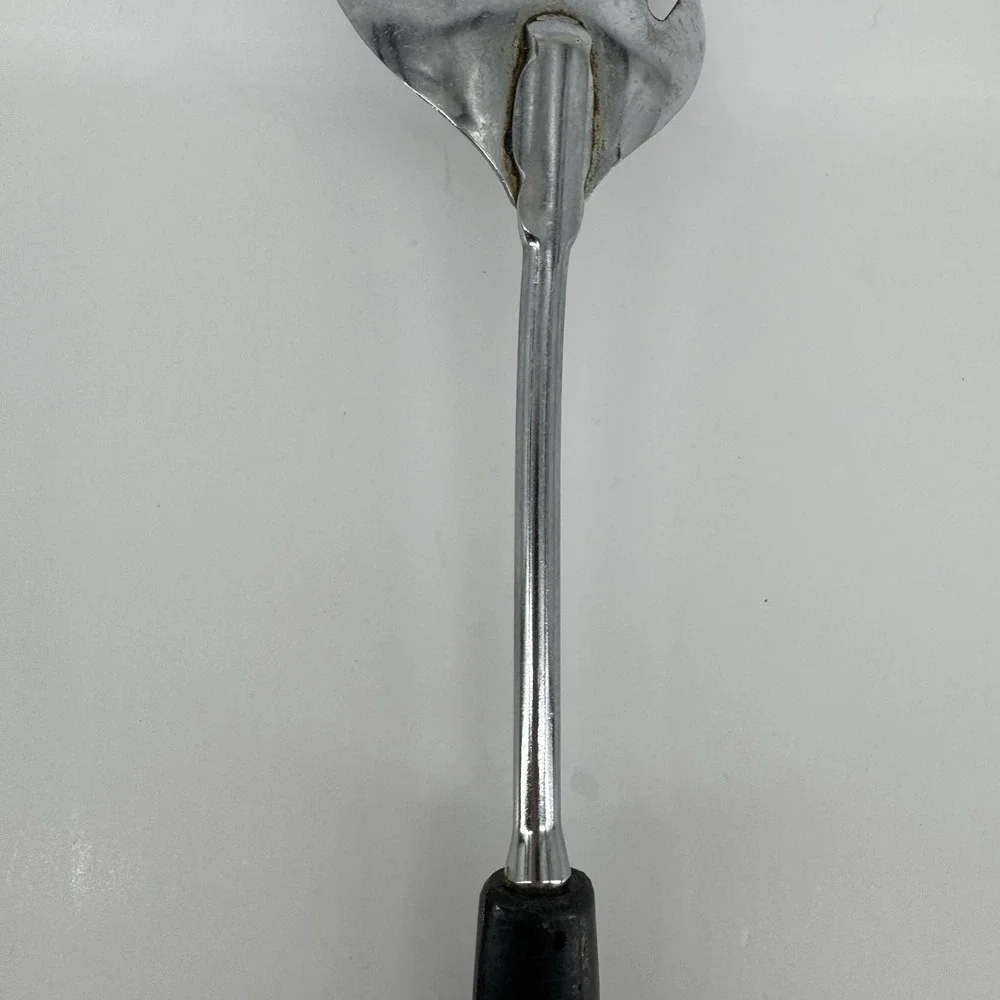 Vintage Ecko Chromium Plated Slotted Serving Spoon USA Retro Kitchen Cooking